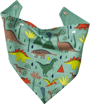 Halstuch Pro Climate mit Dino-Muster, grün ALANA