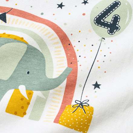 Geburtstags T-Shirt 4 Jahre, weiß, Gr. 110 ALANA