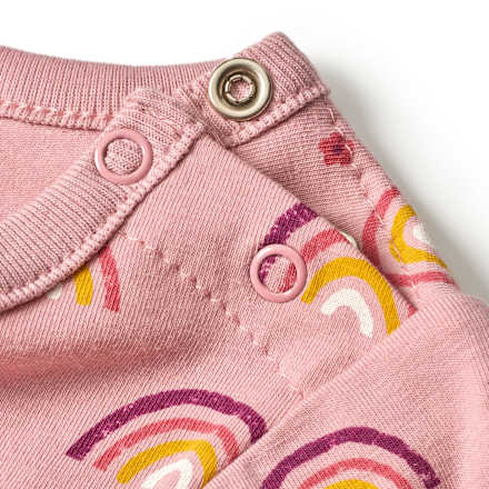 Kleid Pro Climate mit Regenbogen-Muster, rosa, Gr. 80 ALANA