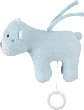 Spieluhr Eisbär mit Melodie „Träumerei“, blau fehn