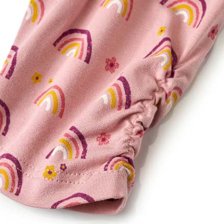 Leggings Pro Climate mit Regenbogen-Muster, rosa, Gr. 116 ALANA