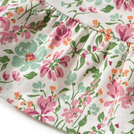 Kleid Pro Climate mit Blumen-Muster, weiß, Gr. 128 ALANA