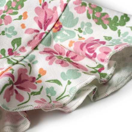 Kleid Pro Climate mit Blumen-Muster, weiß, Gr. 122 ALANA