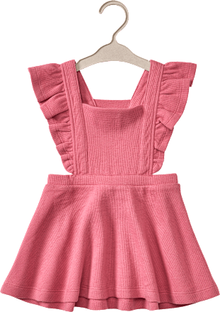 Kleid mit Waffel-Struktur & Rüschen, rosa, Gr. 86 ALANA