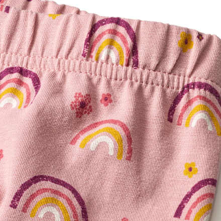 Leggings Pro Climate mit Regenbogen-Muster, rosa, Gr. 122 ALANA