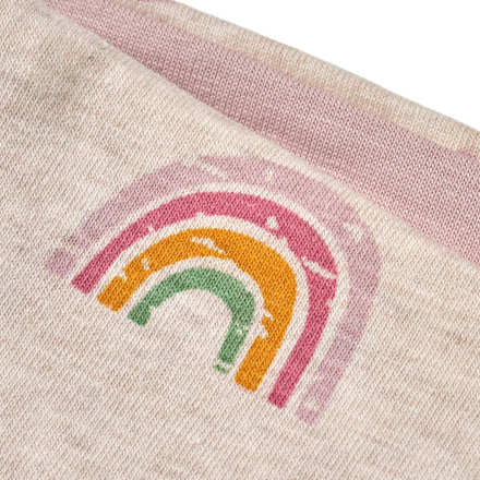 Loop Schal mit Regenbogen-Muster, beige ALANA