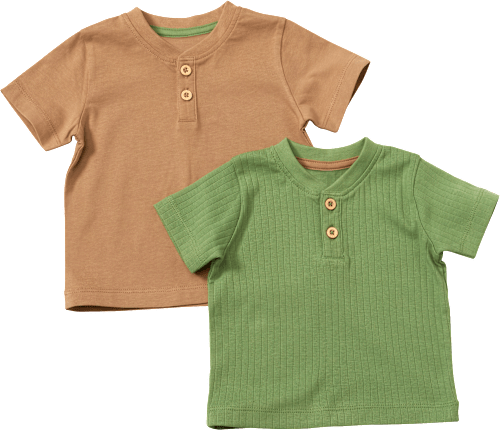 T-Shirts, braun + grün, Gr. 134 ALANA