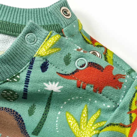 Sweatshirt mit Dino-Muster, grün, Gr. 86 ALANA