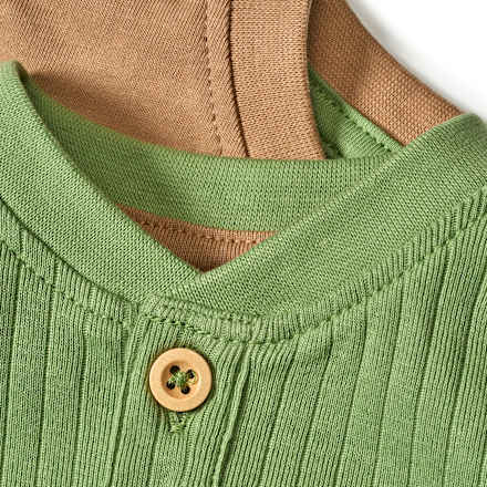 T-Shirts, braun + grün, Gr. 140 ALANA