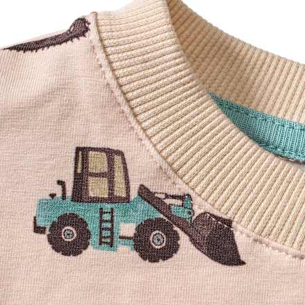 T-Shirt Pro Climate mit Traktor-Muster, beige, Gr. 110 ALANA