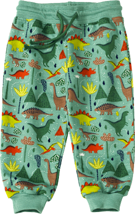 Jogginghose mit Dino-Muster, grün, Gr. 86 ALANA