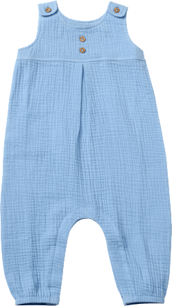 Overall aus Musselin, blau, Gr. 80 ALANA