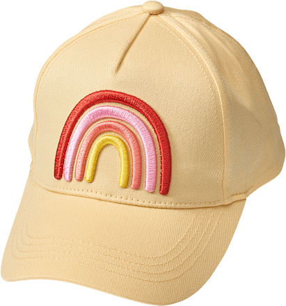 Basecap mit Regenbogen-Stickerei, gelb, Gr. 54/55 PUSBLU