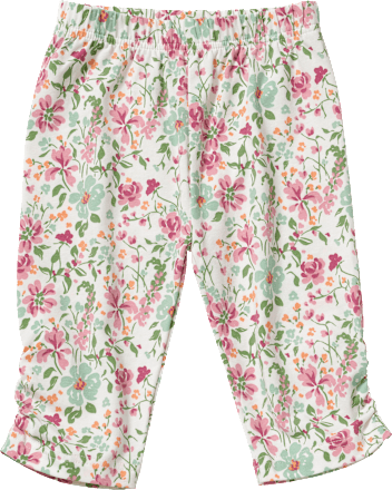 Leggings Capri Pro Climate mit Blumen-Muster, weiß, Gr. 92 ALANA