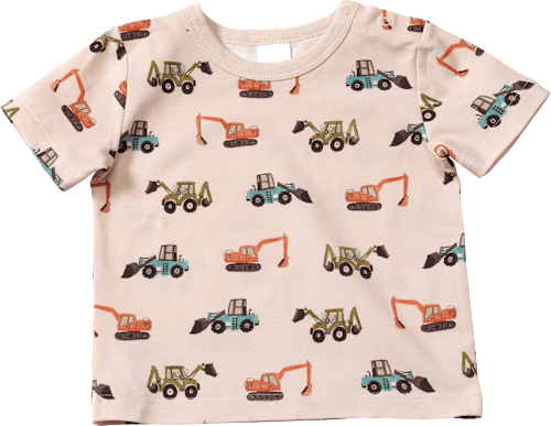T-Shirt Pro Climate mit Traktor-Muster, beige, Gr. 74 ALANA