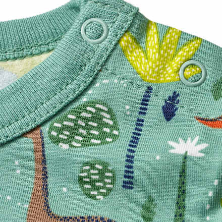 T-Shirt Pro Climate mit Dino-Muster, grün, Gr. 74 ALANA