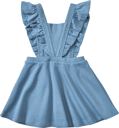 Kleid mit Waffel-Struktur, blau, Gr. 104 ALANA