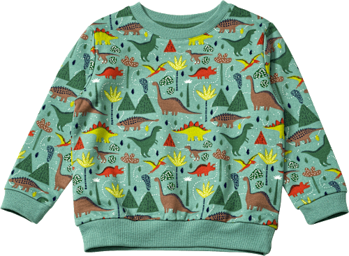 Sweatshirt mit Dino-Muster, grün, Gr. 98 ALANA