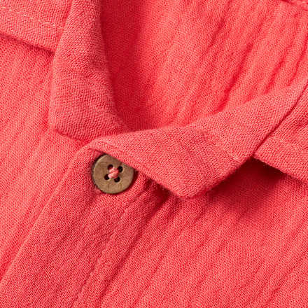 Hemd aus Musselin, rot, Gr. 98 ALANA