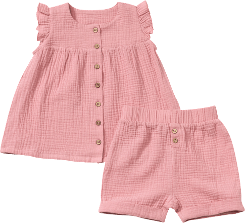 Set mit Tunika & Shorts aus Musselin, rosa, Gr. 98 ALANA