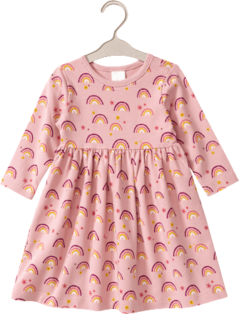 Kleid Pro Climate mit Regenbogen-Muster, rosa, Gr. 74 ALANA