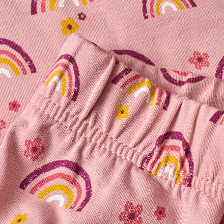 Schlafanzug Pro Climate mit Regenbogen-Muster, rosa, Gr. 104 ALANA