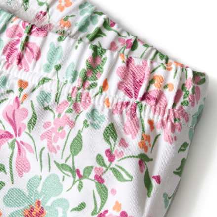 Leggings Pro Climate mit Blumen-Muster, weiß & rosa, Gr. 110 ALANA