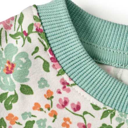 Schlafanzug Pro Climate mit Blumen-Muster, weiß, Gr. 98 ALANA
