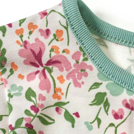 Kleid Pro Climate mit Blumen-Muster, weiß & rosa, Gr. 110 ALANA