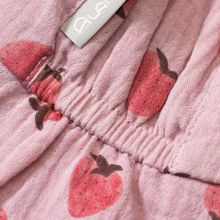 Schirmmütze aus Musselin mit Erdbeeren-Muster, rosa, Gr. 52/53 ALANA