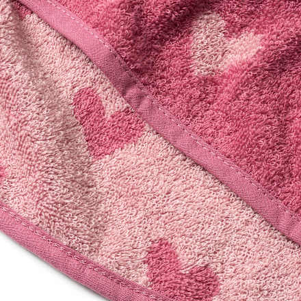 Badeponcho mit Herz-Muster, rosa, Gr. 1, ca. 5-7 Jahre ALANA