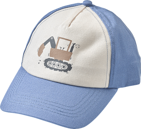 Basecap mit Bagger-Motiv, blau, Gr. 52/53 PUSBLU