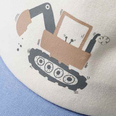 Basecap mit Bagger-Motiv, blau, Gr. 52/53 PUSBLU