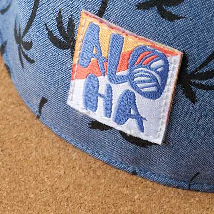 Basecap mit Palmen-Muster, blau, Gr. 54/55 PUSBLU