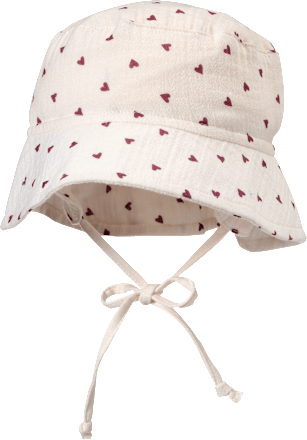 Hut mit Herz-Muster, beige, Gr. 46/47 ALANA