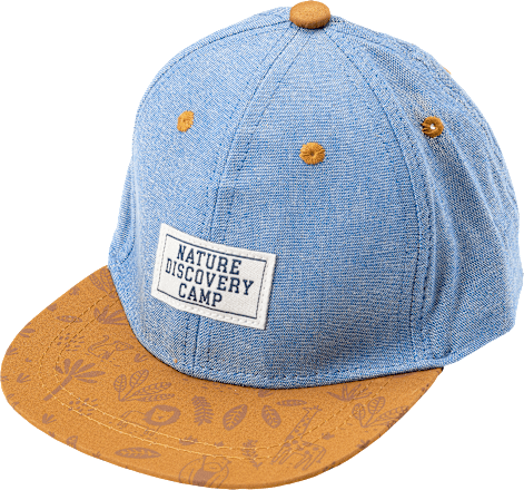 Basecap mit Tier-Motiven, blau & braun, Gr. 48/49 PUSBLU