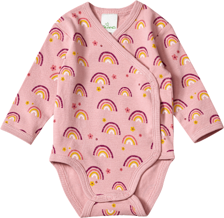 Wickelbody Pro Climate mit Regenbogen-Muster, rosa, Gr. 62/68 ALANA
