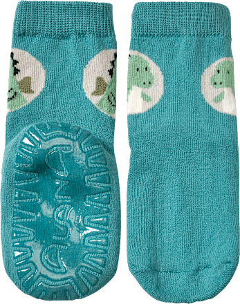 Stoppersocken mit Drachen-Motiv, blau, Gr. 23/24 ALANA
