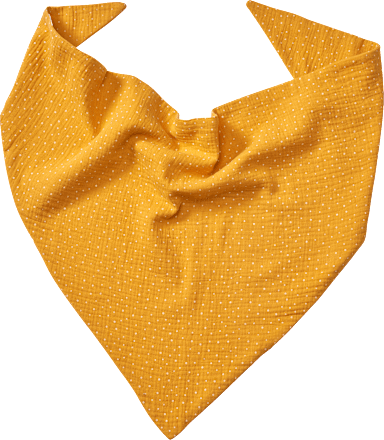 Schal aus Musselin mit Punkte-Muster, gelb, ca. 95 x 47 cm ALANA