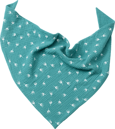 Schal aus Musselin mit Pusteblumen-Muster, blau ALANA