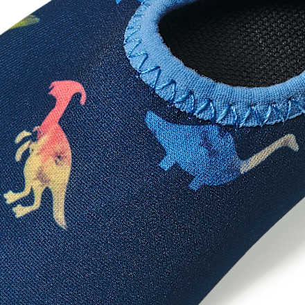 Badeschuhe mit Dino-Muster, blau, Gr. 25/26 PUSBLU