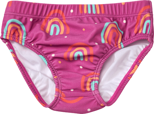 Schwimmwindel mit Regenbogen-Muster, lila, Gr. 74/80 PUSBLU