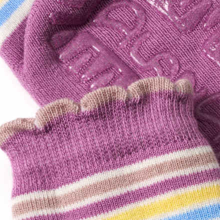 Stoppersocken mit Schmetterlings-Motiv, lila, Gr. 19/20 ALANA