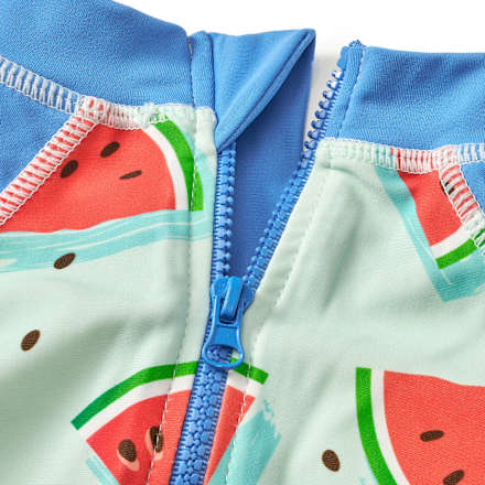 UV-Overall mit Melonen-Muster, blau, Gr. 86/92 PUSBLU