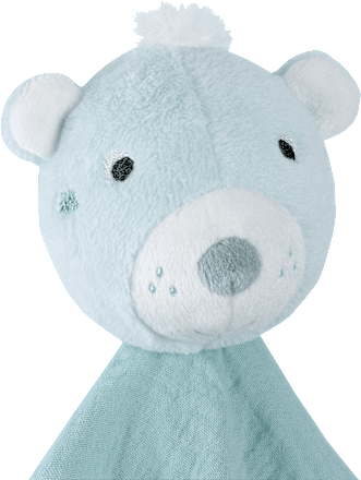 Schmusetuch Eisbär, blau fehn
