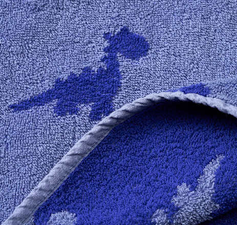 Badeponcho mit Dino-Muster, blau, Gr. 1, ca. 5-7 Jahre ALANA