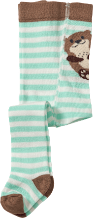 Strumpfhose mit Otter-Motiv, blau, Gr. 74/80 ALANA