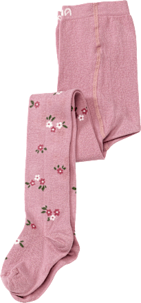 Strumpfhose mit Blumen-Muster, rosa, Gr. 122/128 ALANA