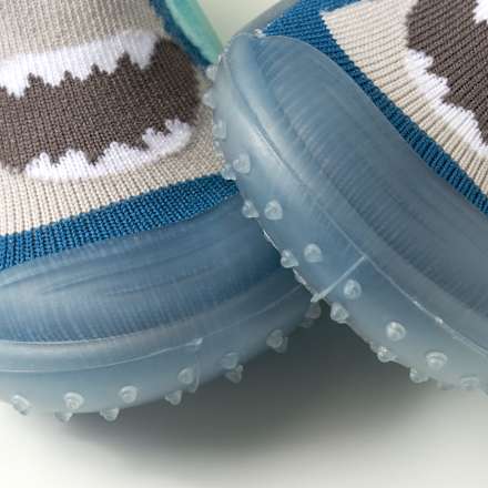 Abenteuer Socken mit Hai-Motiv, blau, Gr. 21/22 PUSBLU