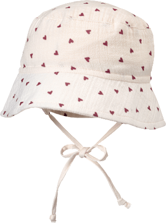 Hut mit Herz-Muster, beige, Gr. 46/47 ALANA